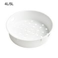 thumbnail image 1 of 3/5L Steamer Basket Food Grade Plastic Steaming Rack Applicable Rice Cooker Steamer Rack Steamer Grid Kitchen Cookware 4L-5L, 1 of 9