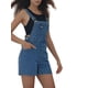 thumbnail image 4 of REFINED ATTIRE Overoles de mezclilla para mujer, tirantes ajustables, cortos casuales de verano con bolsillos XS Azul, 4 of 6