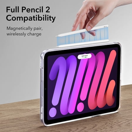 ESR iPad mini7 ケース (A17 Pro、2024) iPad mini 第7/6世代 スタンド付きケース (2024/2021) 3スタンドモード スリムで軽量落下防止 Pencil Pro/USB-C対応