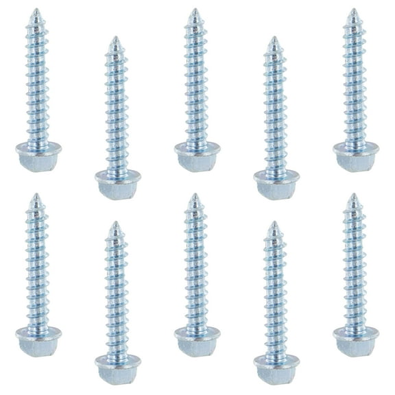 #14 x 1-1/2" E-Track Hex Head Wood Screw Pack (10 pk)