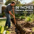 thumbnail image 3 of Trench Shovel for Digging, Heavy Duty Trenching Shovel with Fiberglass Handle, 3 of 4