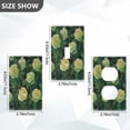 thumbnail image 4 of Switch Panel Switch Decoration 2.76x4.53x0.28 Inches Duplex Outlets Switch Plate Wall Plates Living Room Kitchen Bedroom Study Switches Green Rose1, 4 of 8