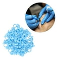 thumbnail image 4 of Eyelash Extension Glue Cups, Finger Holder Remove Excess Glue Strong Flexibility Glue Rings Blue 100pcs for Eyelash Extensions, 4 of 5