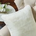 thumbnail image 4 of Home Soft Things Heavy Faux Fur 2 Piece Throw Pillow Cover Set - Antique White - 20" x 20", 4 of 5