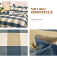 thumbnail image 5 of All Season Bedding Set 3PCS - Soft Microfiber Comforter & Pillowcases, Breathable Shrinkage & Fade Resistant, Classic Checkered Quilting, Twin/Full Size, Easy Care Machine Wash, 5 of 9