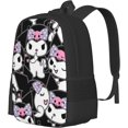thumbnail image 2 of Veidsuh Anime Cartoon Kawaii Backpack Cartoon Backpack Aldult Laptop Backpack Bag Backpacks- Black, 2 of 9