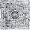 thumbnail image 3 of SAFAVIEH Lillypond Canes Distressed Traditional Runner Rug, Grey/Dark Grey, 2' x 8', 3 of 3