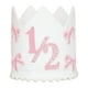 thumbnail image 1 of Adorno decorativo con forma de corona para fiesta de medio cumpleaños con temática de niñas Rosa, 1 of 9