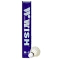 thumbnail image 2 of Wish W - 11 Duck Feather Badminton Shuttlecocks | White Pack Of 12 , Made For Tournaments & Trainings, 2 of 4