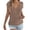 1-Coffee, variant on jinghuiyue Womens Button Down Sweater Vest Cap Short Sleeve Lightweight Cardigan Cable Knit Tops M