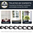 thumbnail image 5 of 12 Gauge Decorative Solid Steel Twist Link Fixture Chain | 3 Foot Increments |Polished Nickel Finish, 5 of 5