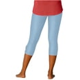 thumbnail image 6 of Women's High Waisted Imitation Jean Leggings Casual Yoga Pants Shorts, 6 of 8