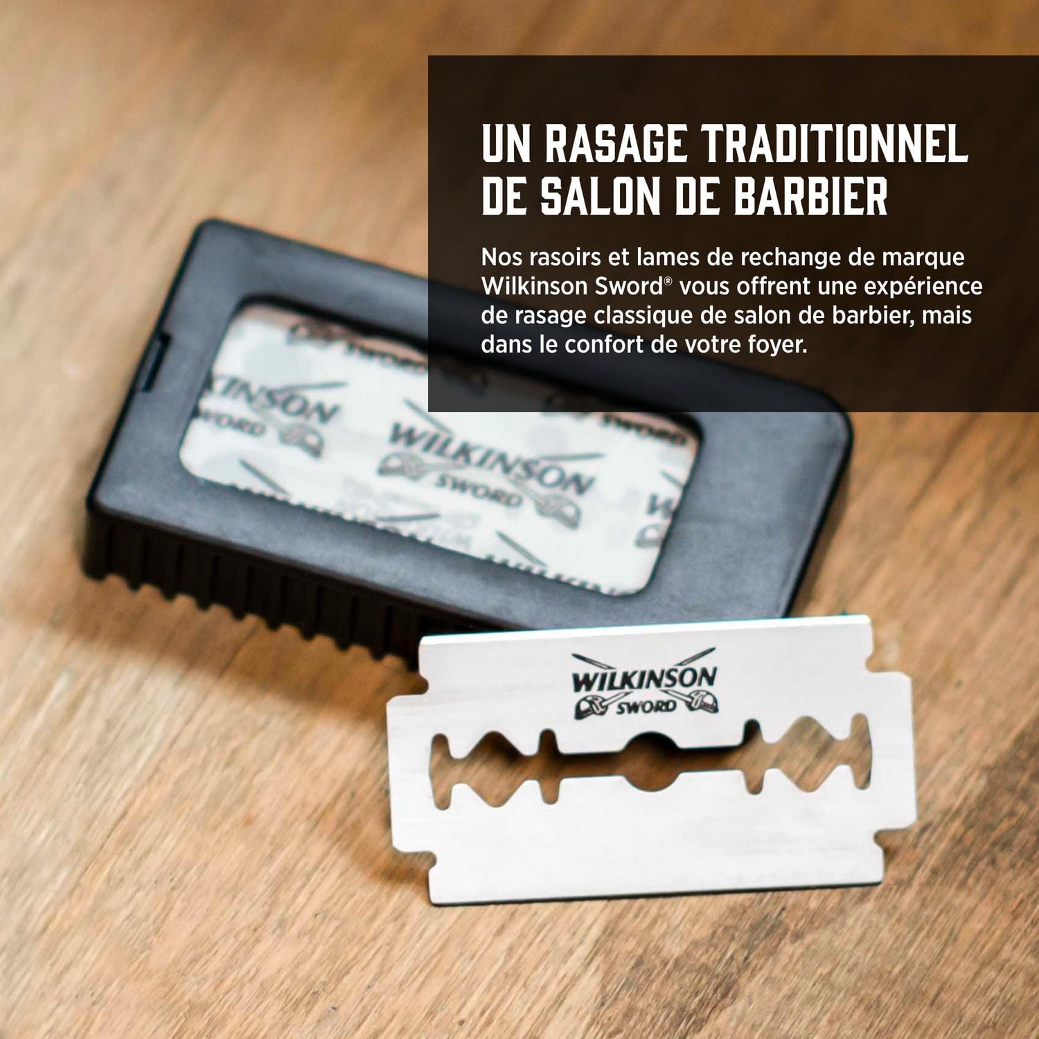 Lames classiques pour rasoir de sécurité à double tranchant de Wilkinson Sword Recharge de 5 lames