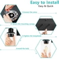thumbnail image 7 of 2-Light Black Bathroom Light Fixture, Vanity Light Over Mirror with Clear Glass Shade, Bathroom Wall Sconces Lighting for Bedroom, Living Room, Hallway, E26 Base (Bulbs Not Included), 7 of 7