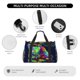 thumbnail image 4 of Fotbe Howling Wolf Bolsa de Viaje con Estampado, Bolsa de Fin de Semana para Mujer con Compartimento para Zapatos, Bolsa de Gimnasio con Bolsillo Húmedo, 4 of 7