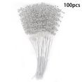 thumbnail image 4 of 100 Uds. Palos de perlas accesorios de decoración DIY ABS usables para fiesta de boda plata, 4 of 5