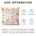 thumbnail image 2 of 2PCS Floral Colorful Flower Two Sided Printing Pillow Cover，Birthday Gifts for Girlfriend Polyester Square Decorative Waist Pillowcase 18"x 18", 2 of 7