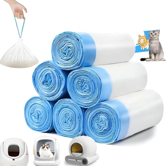 ACDANC 90 Count Cat Litter Bags for Automatic Litter Box Extra-Thick Cat Litter Box Liners