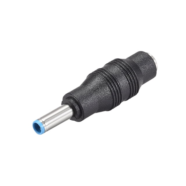 Uxcell DC Power Converter,Male to Female Adapter Connector 1.77" x 0.49" Black