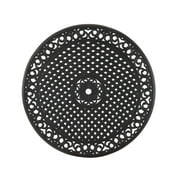 Biscayne Round Outdoor Dining Table-Finish:Black