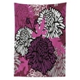 thumbnail image 3 of Ambesonne Dahlia Tablecloth Rectangular Table Cover, Large Floral Petals Bud, 52"x70", Pale Pink Eggplant White, 3 of 4