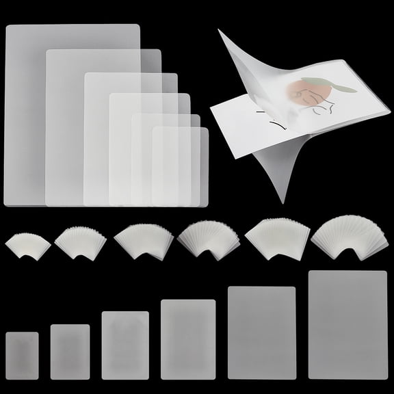 120pcs Clear Laminating Pouches Laminator Pockets 6 Sizes Thermal Laminating Pouches Laminating Sheets