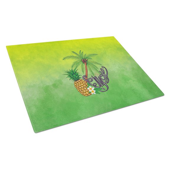Caroline's Treasures Summer Enjoy Glass Cutting Board Large
