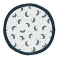 thumbnail image 1 of Sweet Jojo Designs Moon and Star Boy or Girl Baby Playmat Tummy Time Infant Play Mat - Navy Blue and Gold Watercolor Celestial Sky Gender Neutral Outer Space Galaxy, 1 of 4