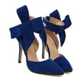 thumbnail image 3 of Sandalias de mujer con punta abierta y tacón alto con lazo súper grande, 3 of 4