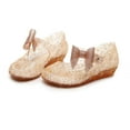 thumbnail image 4 of Toddler Sandals Girl Toddler Kids Girls Summer Jelly Shoes Sandals Child Glitter Sandals with Bow Baby Sandals Gold 4.5 Years-5 Years, 4 of 6