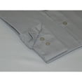 thumbnail image 4 of Mens Milani dress shirt soft cotton Blend easy wash business long sleeves Gray, 4 of 6