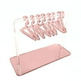 thumbnail image 1 of CSChome Earring Rack Acrylic Earring Rack Set Coat Hanger Shape Jewelry Storage Ear Studs Display, 1 of 7