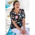 thumbnail image 5 of Woman Within Plus Size Notch-Neck Pocket Tee, 5 of 6