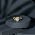 thumbnail image 5 of Rosec Jewels Womens Round Shape Ethiopian Opal Ring with Diamond Accent, 10K Yellow Gold, US 12.50, 5 of 10