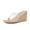 Clear, variant on Cushionaire Bera Platform Thong Womens Sandals, Stylish Wedge Flip Flops for Women with Contoured Comfort Footbed