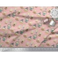 thumbnail image 3 of Soimoi polyester Crepe Fabric Cute Girl Kids Decor Fabric Printed Yard 42 Inch Wide, 3 of 3
