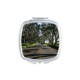thumbnail image 1 of Green Forestry Science Nature Scenery Mirror Portable Compact Pocket Makeup Double Sided Glass, 1 of 3