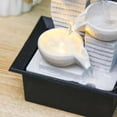 thumbnail image 6 of Small Circulating Water Fountain for Home Decor - Resin Tabletop Ornament with Soothing Flow, Relaxing Desktop Water Feature for Living Room, Office, and Zen Garden, Quiet Decoration Gift, 6 of 9
