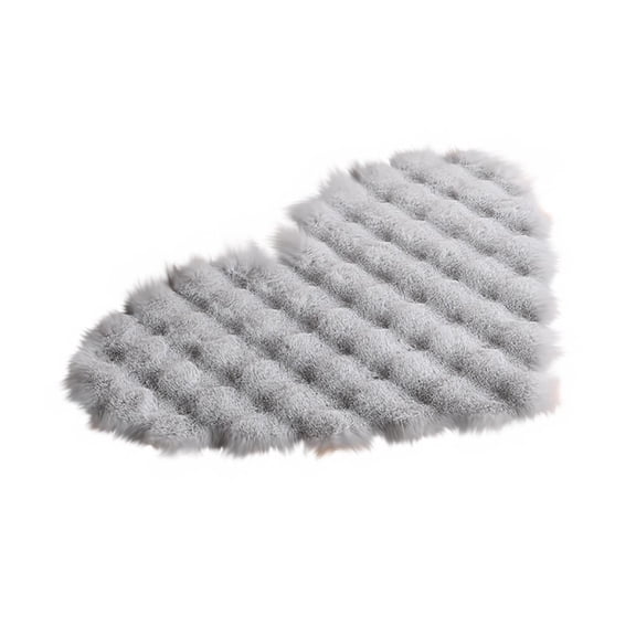 PEONAVET Bedroom Rug Bubble Pile Cream Style Living Room Heart Rug Single Sofa Coffee Table Rug Cloakroom Makeup Cushion Rugs