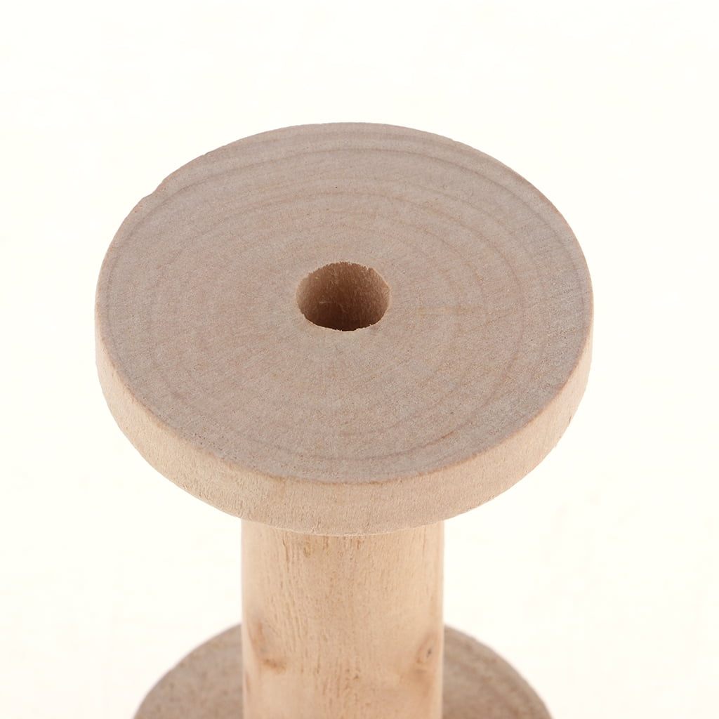 Wooden Spool for Thread String Rolling Wire Bobbin Sewing Tools 5x8.5cm Wooden Spool for Thread String Rolling Wire Bobbin Sewing Tools 5x8.5cm