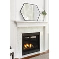 thumbnail image 5 of Kate and Laurel Rhodes Modern Hexagon Wall Mirror, 24" x 36", Black, Chic Geometric Wall Mirror, 5 of 7