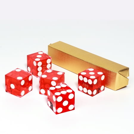GSE Games & Sports Expert Casino Craps Dice  AAA Grade 19mm Pro Vegas Casino Dice for RPG  Dice Stacking  Yahtzee Dice Games - Red price history on PriceWatchPro