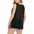 thumbnail image 5 of SAYFUT Women's Active Core Tank Tops, Chiffon Mesh Racerback Tank, Sleeveless Top Casual Tank T-Shirt Blouse Tops Vest Solid, 5 of 7