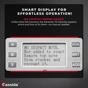 Cassida Advantec 75 UV/MG Top Loading Bill Counter with Counterfeit Detection & Valucount