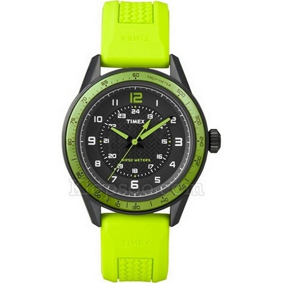 Timex Men T2P025 Ameritus Sport Green Silicone Strap Watch