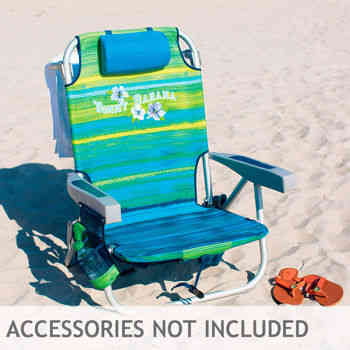 Tommy Bahama Backpack Beach Chairs 2 Pack Green Flowers