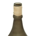 thumbnail image 4 of DecMode 20" Black Glass Vase with Rattan Detail, 4 of 8