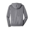 thumbnail image 6 of District Young Mens Jersey Full Zip Hoodie-M (Dark Heather Grey), 6 of 6