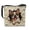 Beige-French Bulldog Muscial Note, variant on Horse Print Crossbody Bag for Women, Flowers Print Leather Satchel Purse Crossbody with Adjustable Strap, Waterproof Shoulder Tote Handbag for Travel