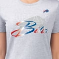 thumbnail image 3 of Women's G-III 4Her by Carl Banks  Gray Buffalo Bills Super-Slim Fit Lightweight Shadow Logo T-Shirt, 3 of 3